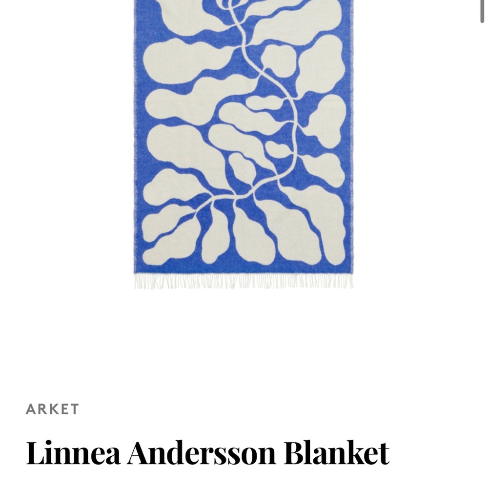 ISO: Linnea Anderson Blanket in Blue.